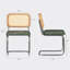 Faux Leather Upholstered  Cantilever Dining Chair with Chrome Legs-135786682