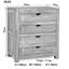 4 Drawer 85cm W Solid Wood Dresser