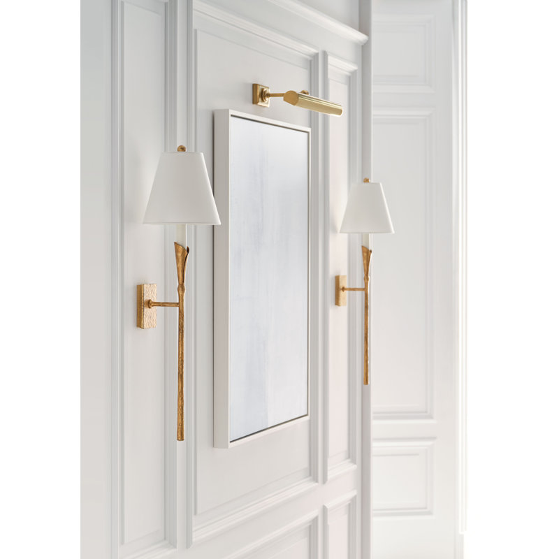 Chapman and Myers Aiden Large Tail Sconce, Gilded Iron