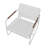 Whythe Modern Upholstered Steel Accent Chair in White-981651027-981651026
