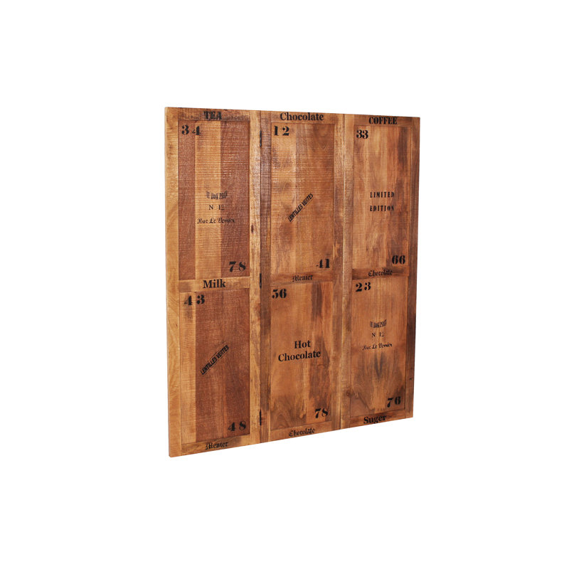 Faulks 150cm W x 170cm H 3 - Panel Solid Wood Folding Room Divider