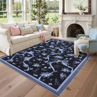 Tapis décoratif lavable