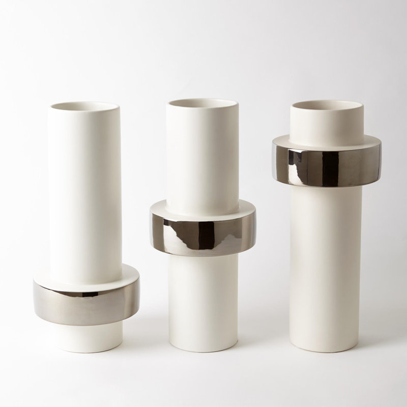 Silver Ring Vase-Mid