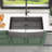 30" L x 21" W Farmhouse Kitchen Sink Gunmetal Black Stainless Steel Kitchen Sink Apron Front Sink-123802458