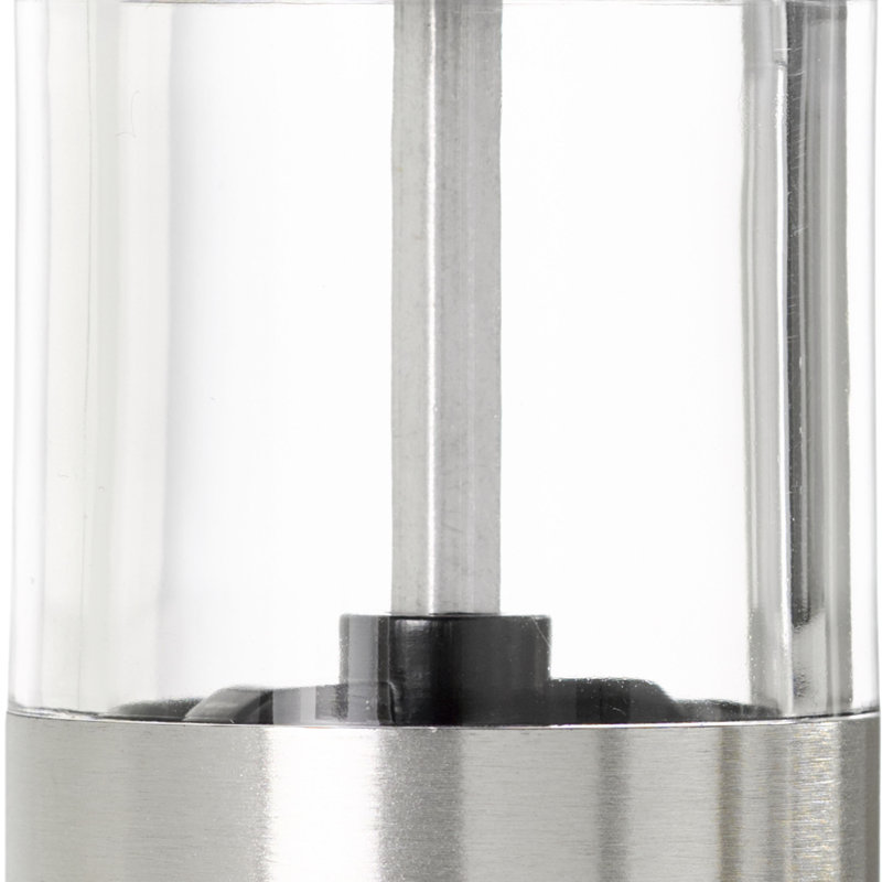 AdHoc Medium Stainless Steel and Acrylic Salt and Pepper Mill