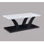 Ensemble de 3 pièces moderne moderne noir et blanc avec plateau en faux marbre et deux tables de bout assorties