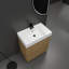 Meuble-lavabo de 30 po avec lavabo simple, meuble-lavabo encastré avec tiroir double, meuble-lavabo sur pied autoportant, bois d'ingénierie-115916232