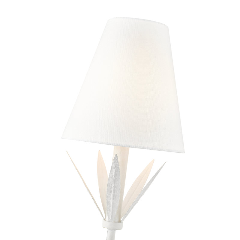Applique murale 1 lumière 24 po Primrose, Blanc texturé