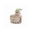 Figurine fantôme d'Halloween pour bol de rangement, 22 cm, résine, 1 pièce, bonbonnière, verte, lumières DEL intégrées