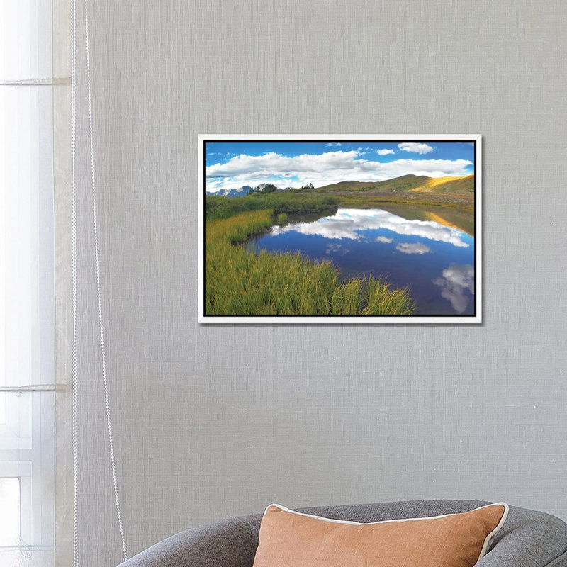 Sky Reflected In Water Cottonwood Pass, Colorado 1 Piece Wall Art on Canvas, 66.04 cm H x 45.72 cm W, Classic Wood Framed