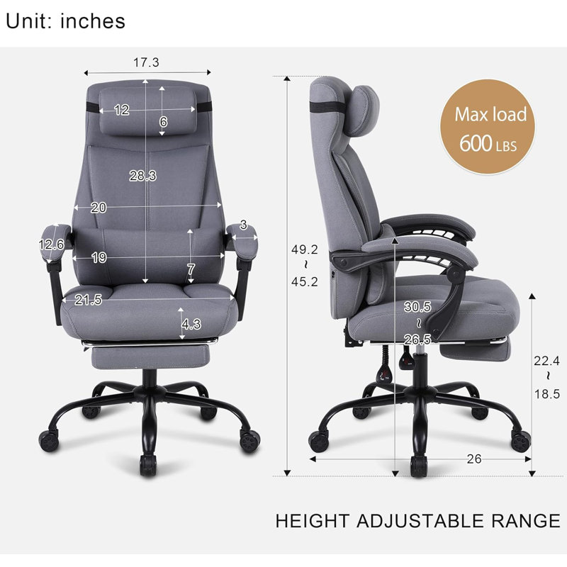 Latitude Run Bouchra Executive Chair