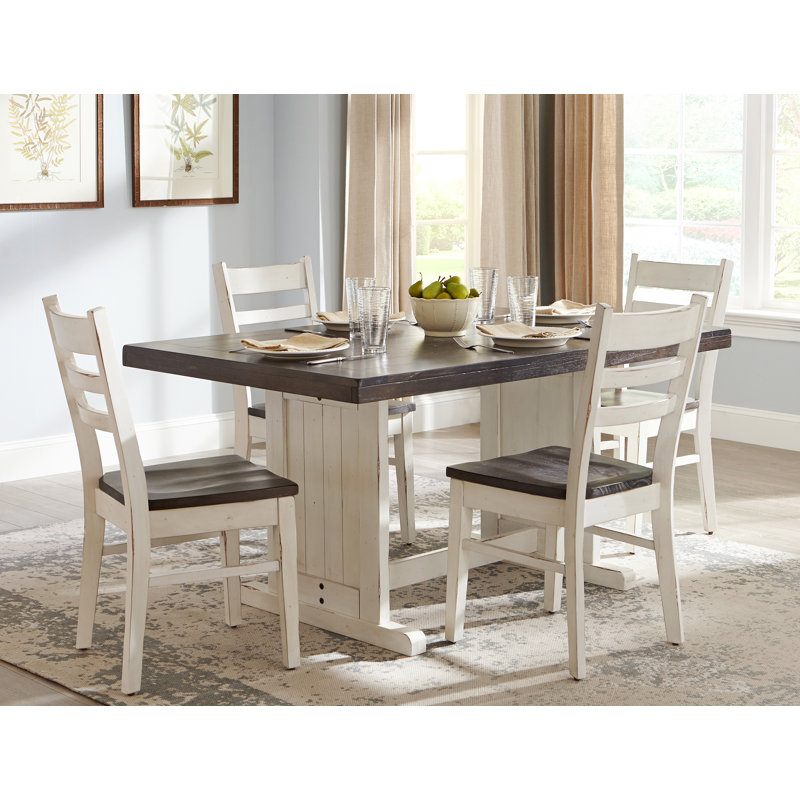 Centralia 4 - Person Trestle Dining Set, European Cottage