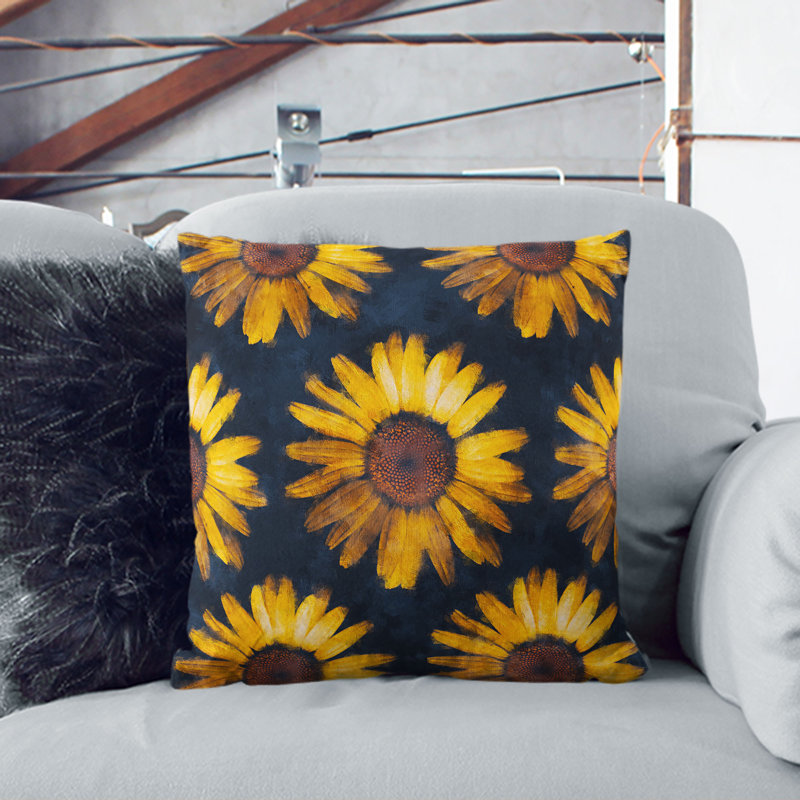Square Throw Cushion, 40cm H x 40cm W x 15cm D