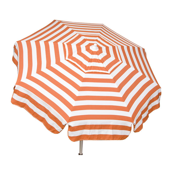 Italian 72" x 72" Market Umbrella, Orange/White