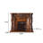 59.06"Brown Vintage Solid Wood Decorative Cabinet Fireplace Mantel-1515696135-1515696131
