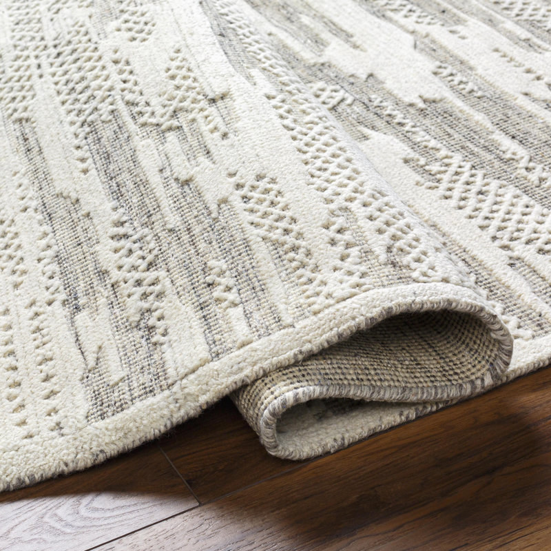 Tunus Wool Abstract Area Rug, Rectangle 8' x 10'
