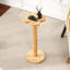 Solid Wood Pedestal End Table-793613037-793613036