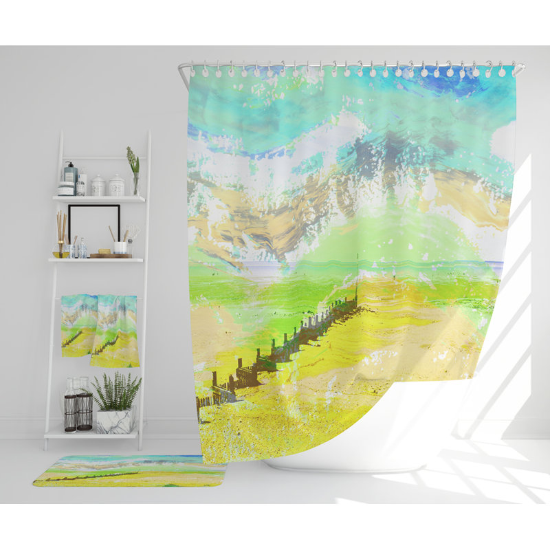 Nasi Polyester Shower Curtain Set