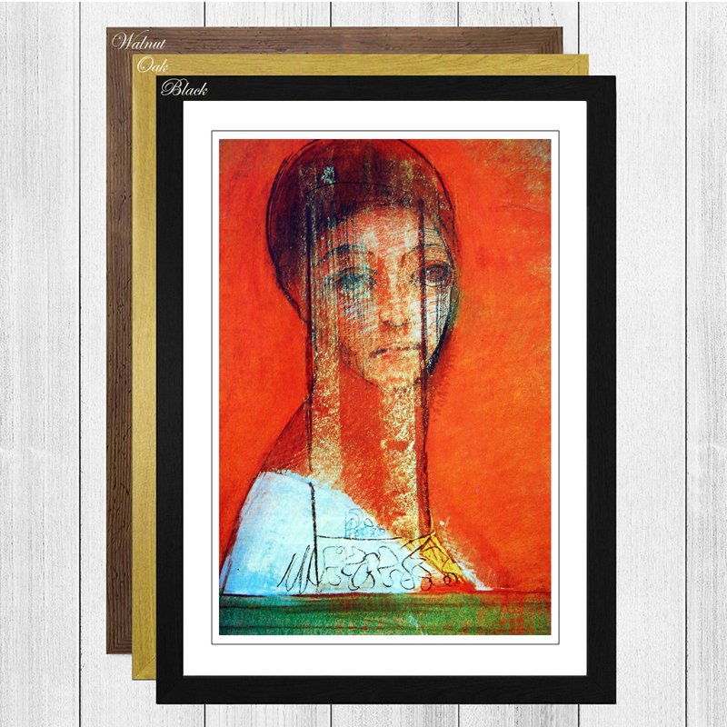 Odilon Redon - Single Picture Frame Painting, Black