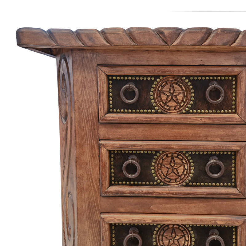 Lone Star Heritage Cowhide 5-Drawer Chest