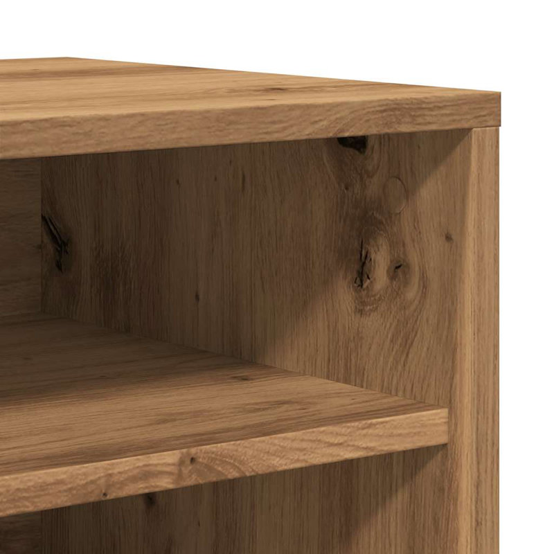 Shoe Cabinet Engineered Wood, Artisan Oak