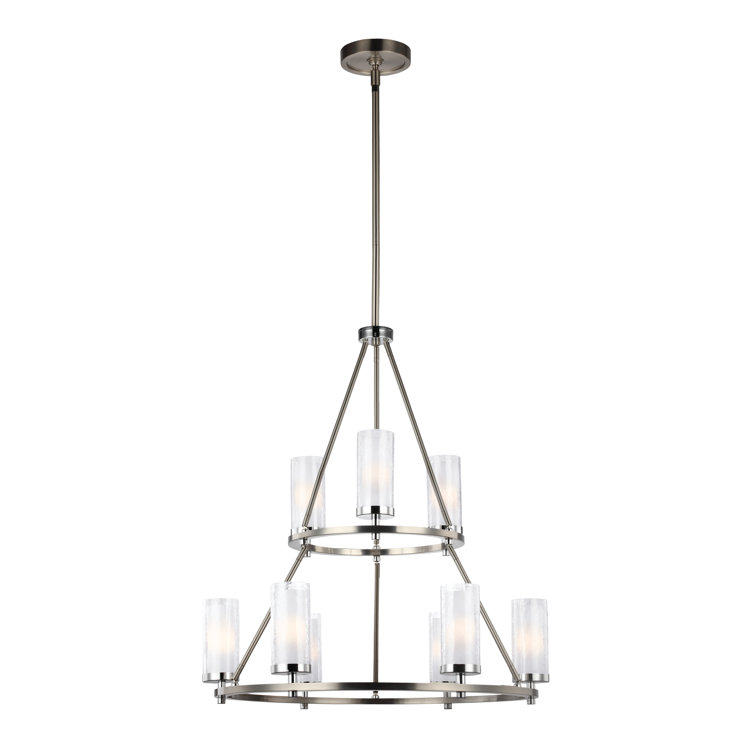 Mikolas 9 - Light Wagon Wheel Chandelier