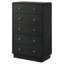 Commode 5 tiroirs A Advika Noir