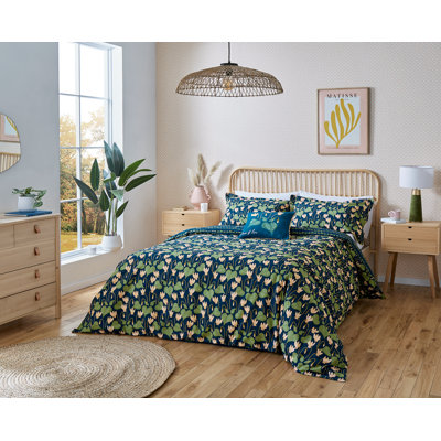 Cotton Floral Duvet Cover Set with Pillowcases