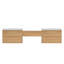 Meuble-lavabo mural 108 po avec lavabo en résine et armoire de rangement pour maquillage-58309392