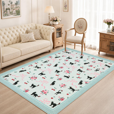 Tapis lavables à la machine pour la chambre à coucher Tapis doux à motif géométrique moderne antidérapant Tapis d'intérieur pour chambre d'enfant