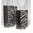 Zebra Print Oval Table Lamp Set