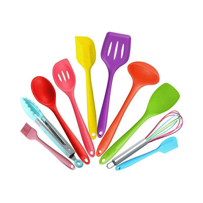 10Pc Multi Colour Utensils Set