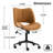 Alleyna Swivel Upholsterd Desk Chair Armless Office Chair Computer Task Chair-1784560689