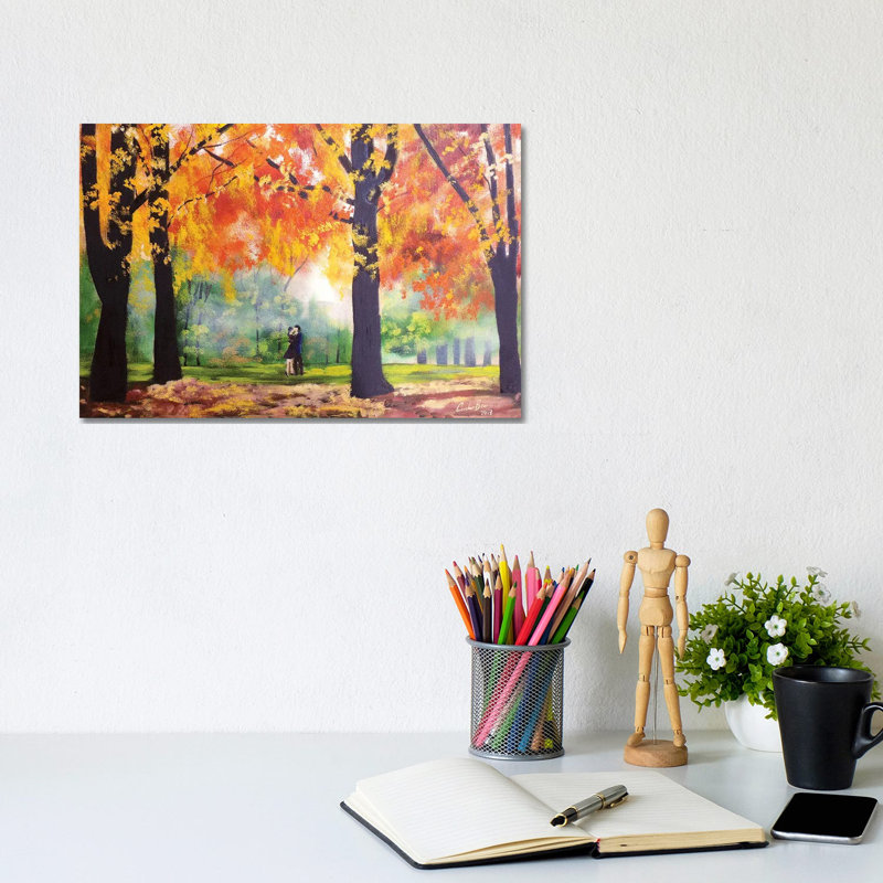 Autumn 1 Piece Wrapped Canvas Painting, 20.32 cm H x 30.48 cm W