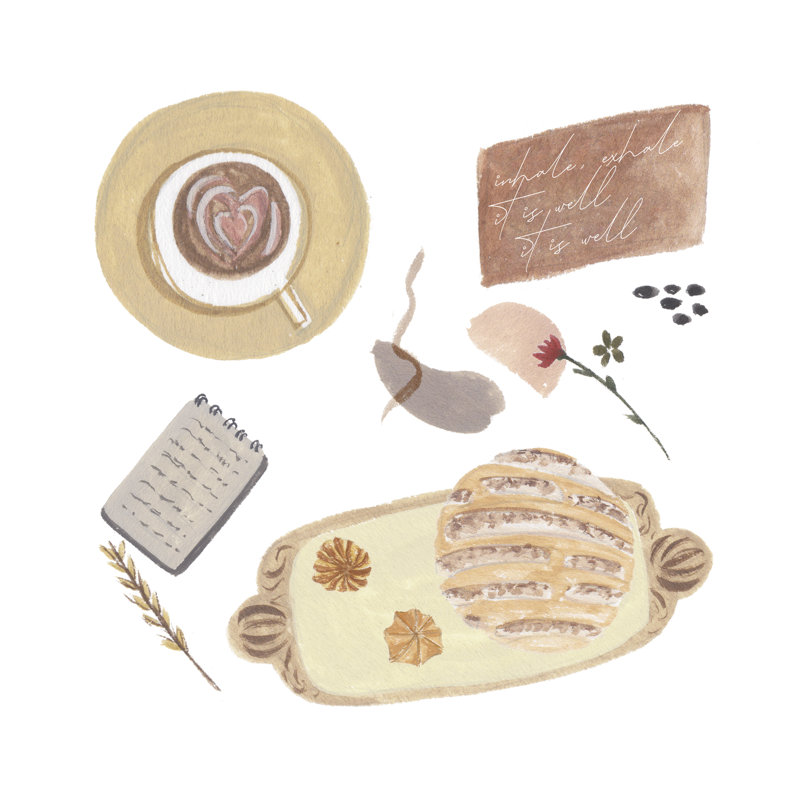 Autumn Baking Diary IV by Melissa Wang - Wrapped Canvas Print, 76cm H x 76cm W x 3.8cm D