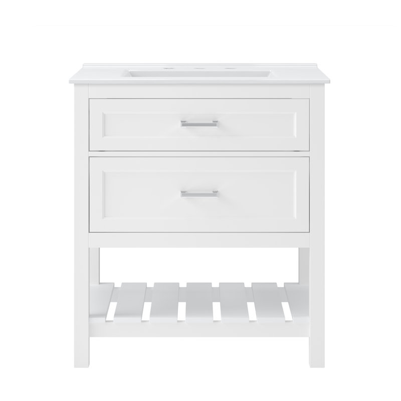 Ensemble de meuble-lavabo simple 31 po Lawson, Blanc