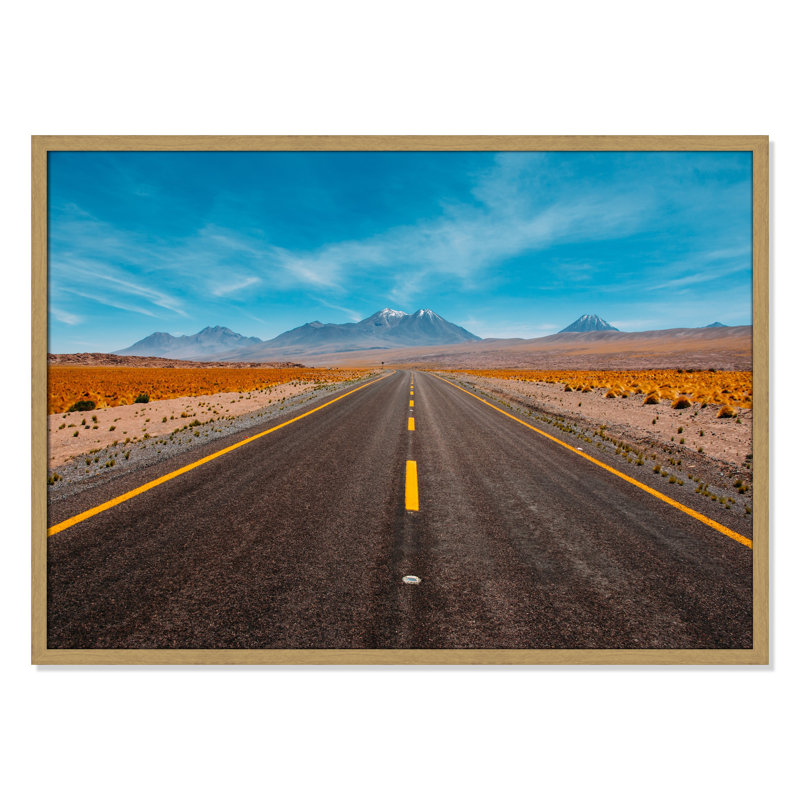 «Road trip» par Diego Jimenez, reproduction, H 25,5 po x l 35,5 po x P 0,75 po, Cadre naturel mince, Pas de tapis