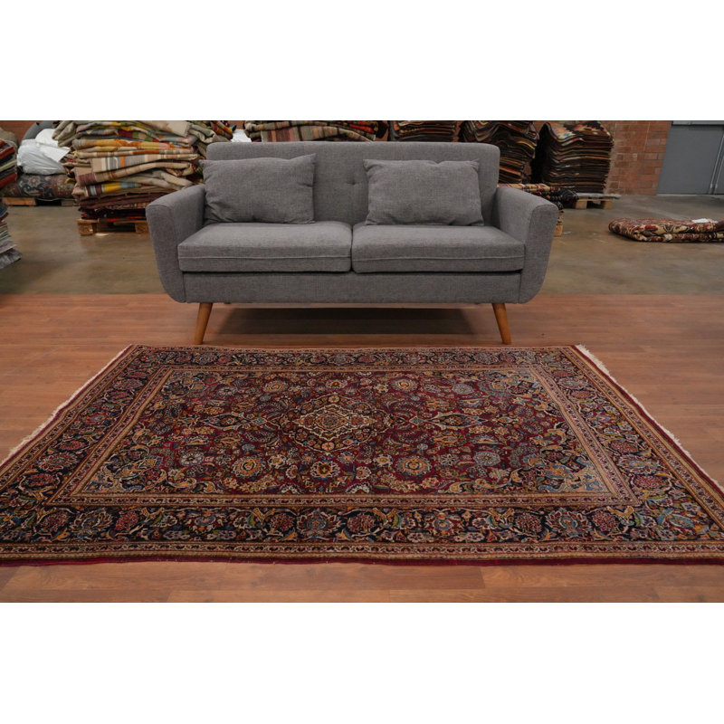 Tapis traditionnel antique à teinture végétale 4 x 7