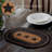 Madeline Jute Geometric Oval Placemat