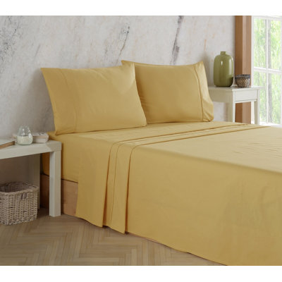 Ranforce Cotton Solid Bed Sheet Set
