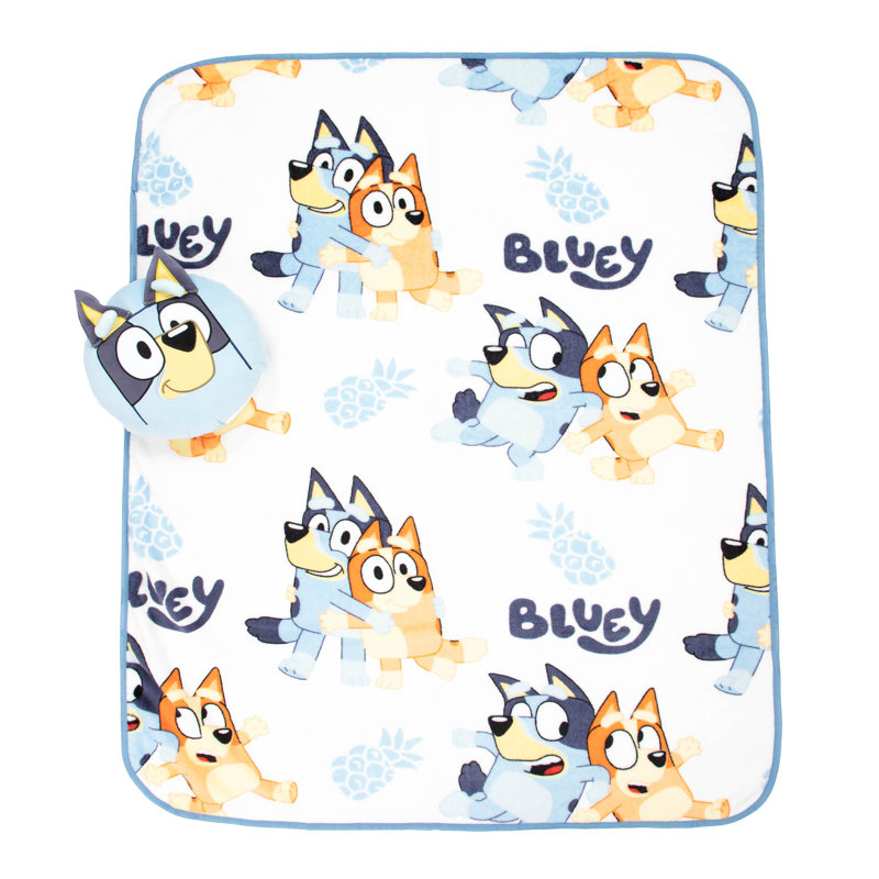 Bluey Sky Nogginz Pillow & Throw Set