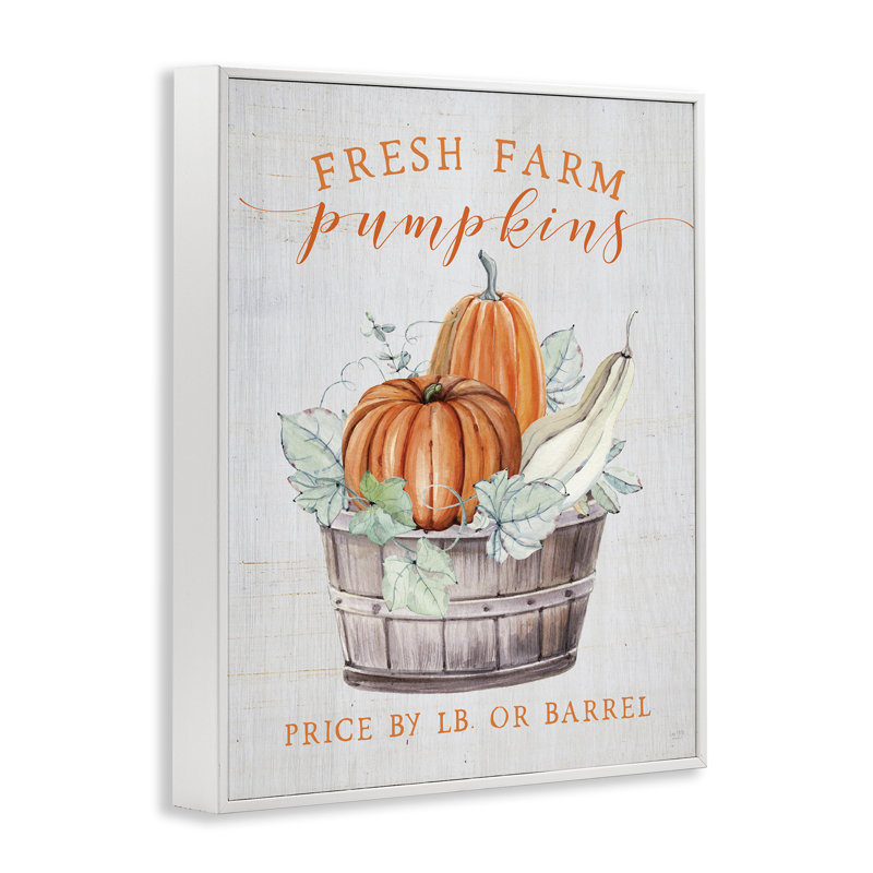 Fresh Farm Pumpkins & Gourds, estampe numérique, design by Lux + Me Designs, H 20 po x l 16 po