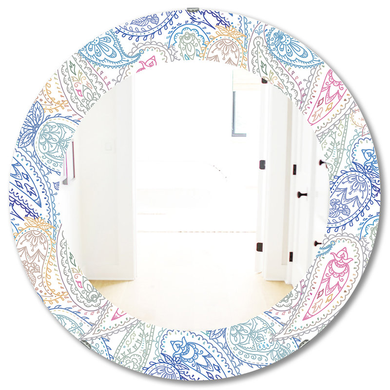 Paisley 6 - Miroir Mid-Century, H 31,5 po x l po