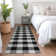Premium Machine Washable Prisco Black Rug