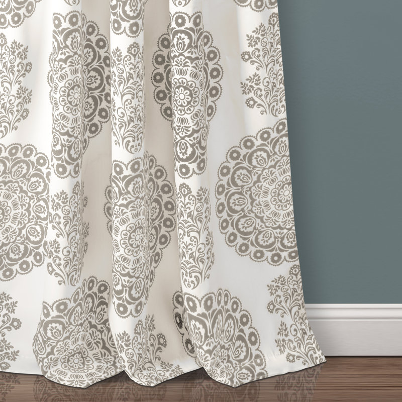 Room Darkening Curtain Pair, Grey, 132cm W x 241cm L