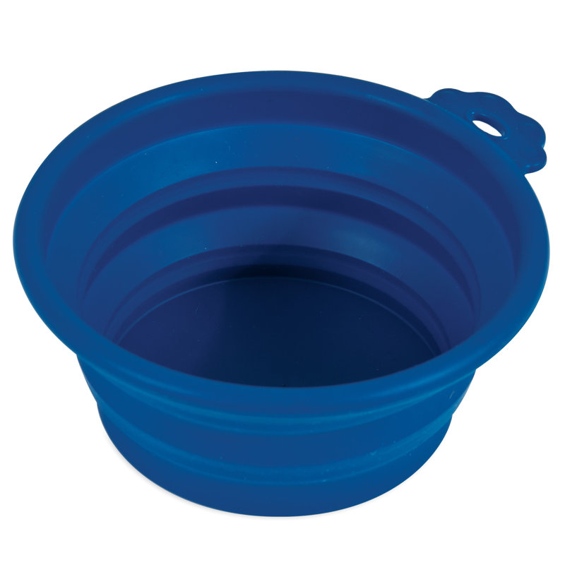 Bol de voyage rond en silicone petmate