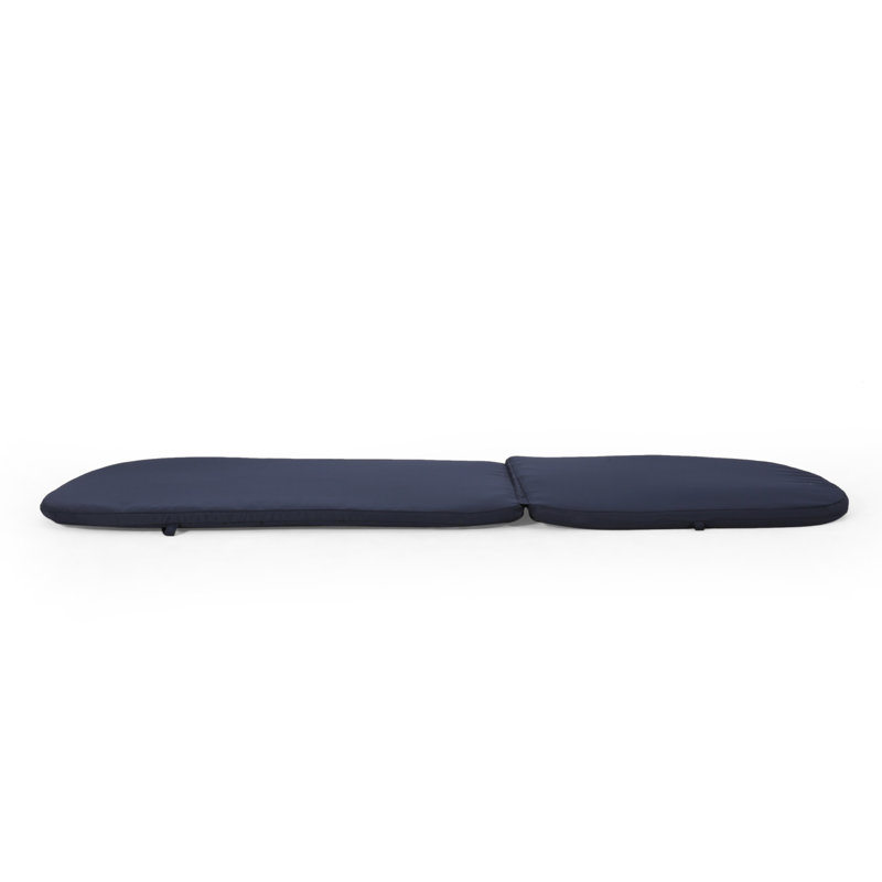 2-Piece Outdoor Chaise Lounge Cushion Set ( Cushion Only ), 1, Navy