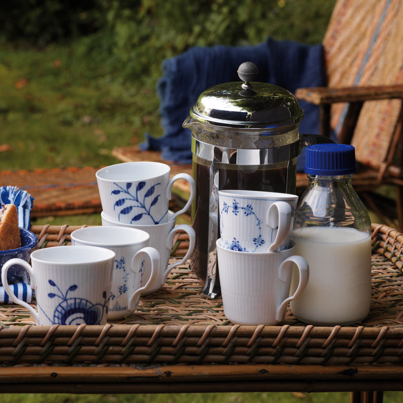 Royal Copenhagen Blue Fluted Plain 12.5112 oz. Mugs