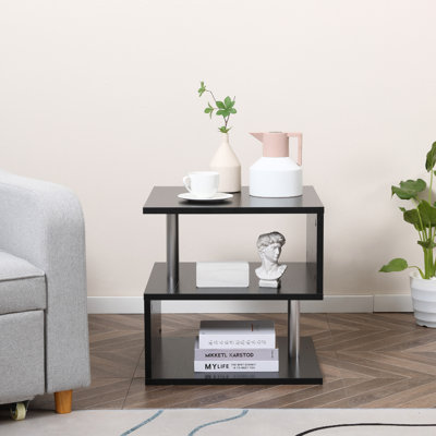 Table de bout avec tablette de rangement Mote