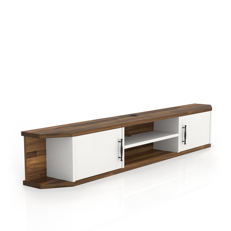 Brimer Floating TV Stand for TVs up to 65", White
